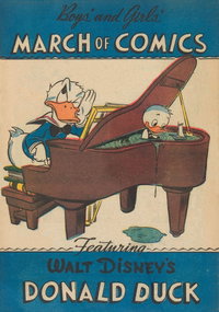 Boys' and Girls' March of Comics (Western, 1946 series)  #41 (1949) — Untitled [Nephew swimming in piano]