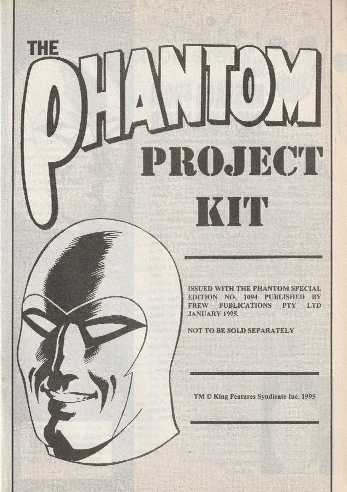 The Phantom Project Kit (Frew, 1995)  (January 1995)
