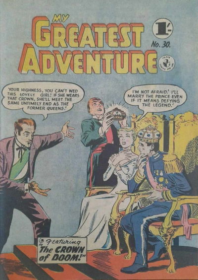 My Greatest Adventure (Colour Comics, 1955 series) #30 [September 1957?]