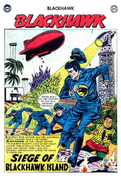 Siege of Blackhawk Island (<span class="fw-500">Blackhawk</span>  #136 (May 1959)), page 1