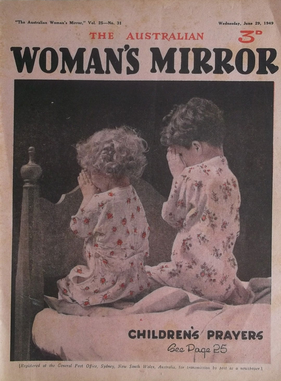 The Australian Woman's Mirror (Bulletin, 1924 series) v25#31 ([29 June 1949?])