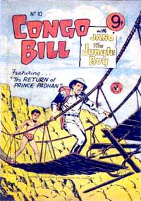 Congo Bill with Janu the Jungle Boy (Colour Comics, 1955 series) #10 [January 1956?]