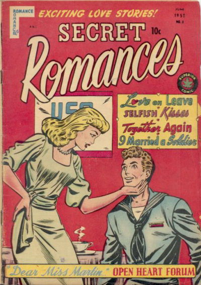 Secret Romances (Superior, 1951 series) #8 (June 1952)