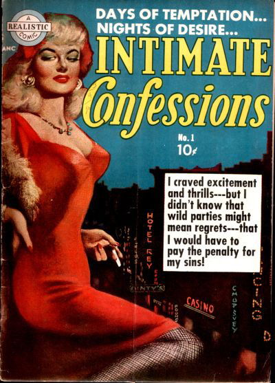 Intimate Confessions (Avon, 1951 series) #1 (July-August 1951)