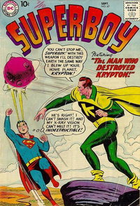 Superboy (DC, 1949 series)  #67 (September 1958) — The Man Who Destroyed Krypton!