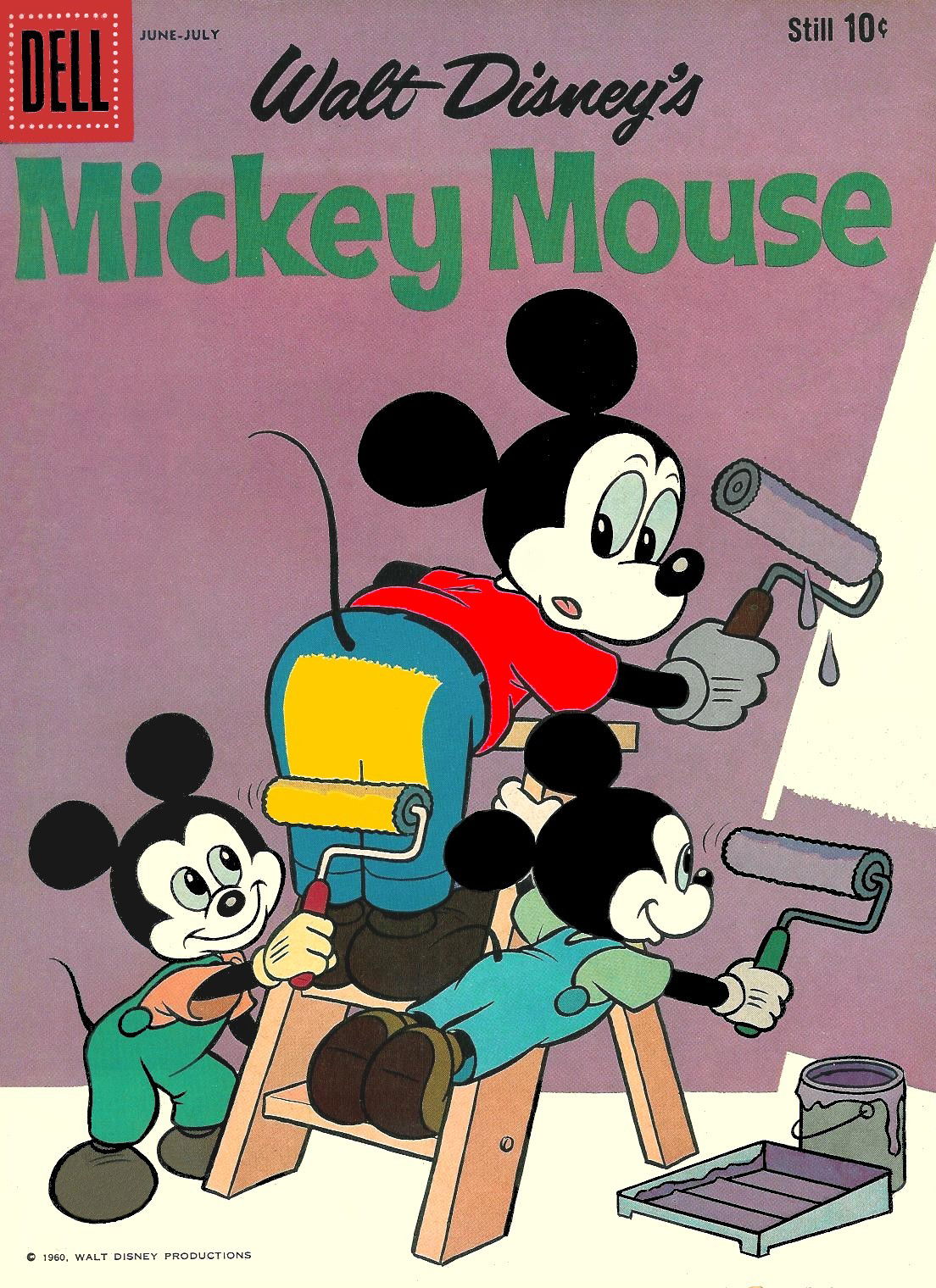 Walt Disney's Mickey Mouse (Dell, 1952 series) #72 (June-July 1960)