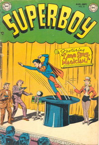Superboy (DC, 1949 series)  #21 (August-September 1952) — Lana Lang, Magician!