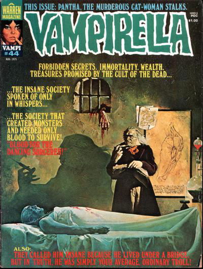 Vampirella (Warren, 1969 series) #44 August 1975