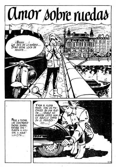 Romantica (IMDE, 1961 series)  #17 ([febrero 1962]) — Amor sobre ruedas