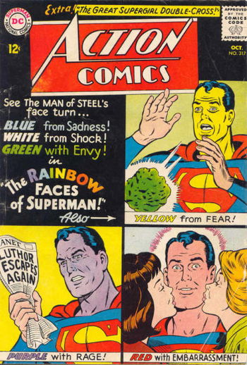 The Rainbow Faces of Superman!