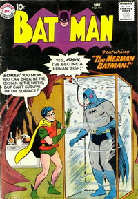 Batman (DC, 1940 series)  #118 (September 1958) — The Merman Batman!