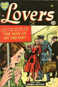 Lovers (Marvel, 1949 series)  #45 (January 1953) — The Man of My Dreams!; Summer Flirtation!