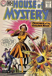 House of Mystery (DC, 1951 series)  #115 (October 1961) — Prisoner of the Golden Mask!