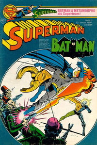 Superman (Ehapa, 1966 series) 23. Januar 1980 — Batman und Metamorpho als Superteam!