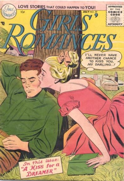 Girls' Romances (DC, 1950 series) #39 (June-July 1956)