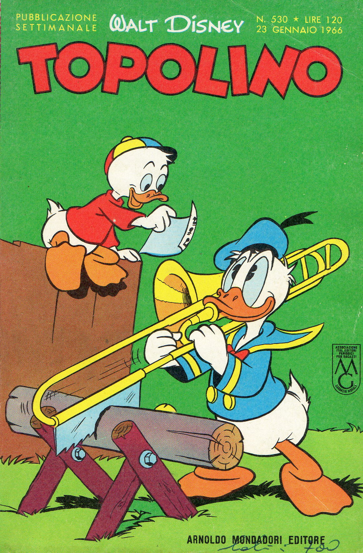 Topolino (Arnoldo, 1949? series) #530 (23 gennaio 1966)