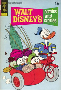 Walt Disney's Comics and Stories (Western, 1962 series)  v33#1 (385) (October 1972) — Untitled [Crowded Motorcycle]