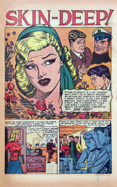 Skin-Deep! (<span class="fw-500">True Secrets</span>  #19 (June 1952)), page 1