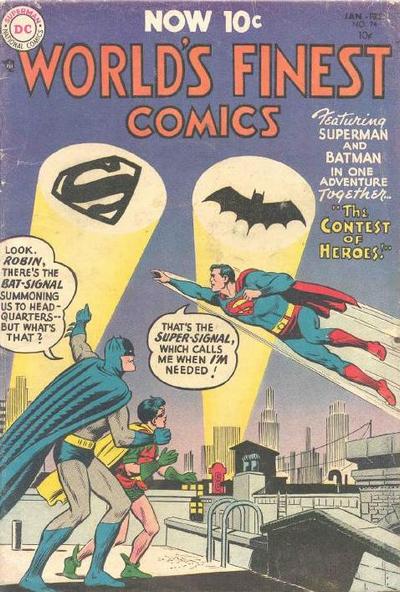 World's Finest Comics (DC, 1941 series) #74 (January-February 1955)