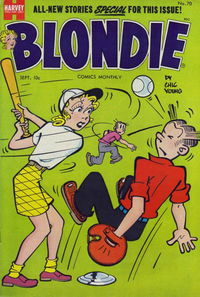 Blondie Comics Monthly (Harvey, 1950 series)  #70 (September 1954)