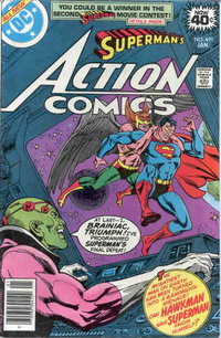 Action Comics (DC, 1938 series)  #491 (January 1979) — "At last -- I, Brainiac triumph!"