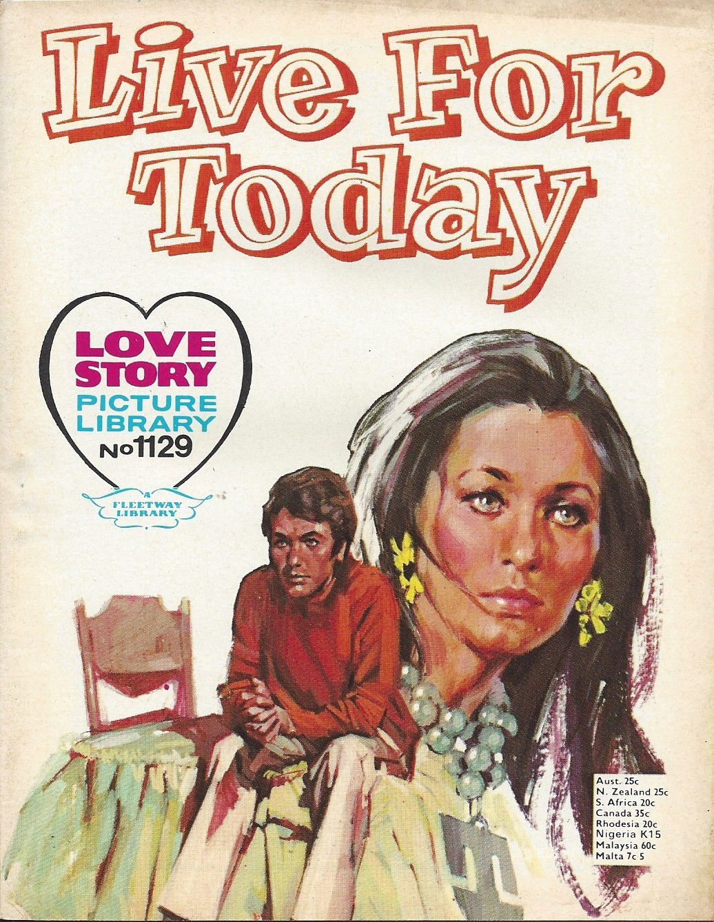 Love Story Picture Library (IPC, 1952 series) #1129 (January 1974)