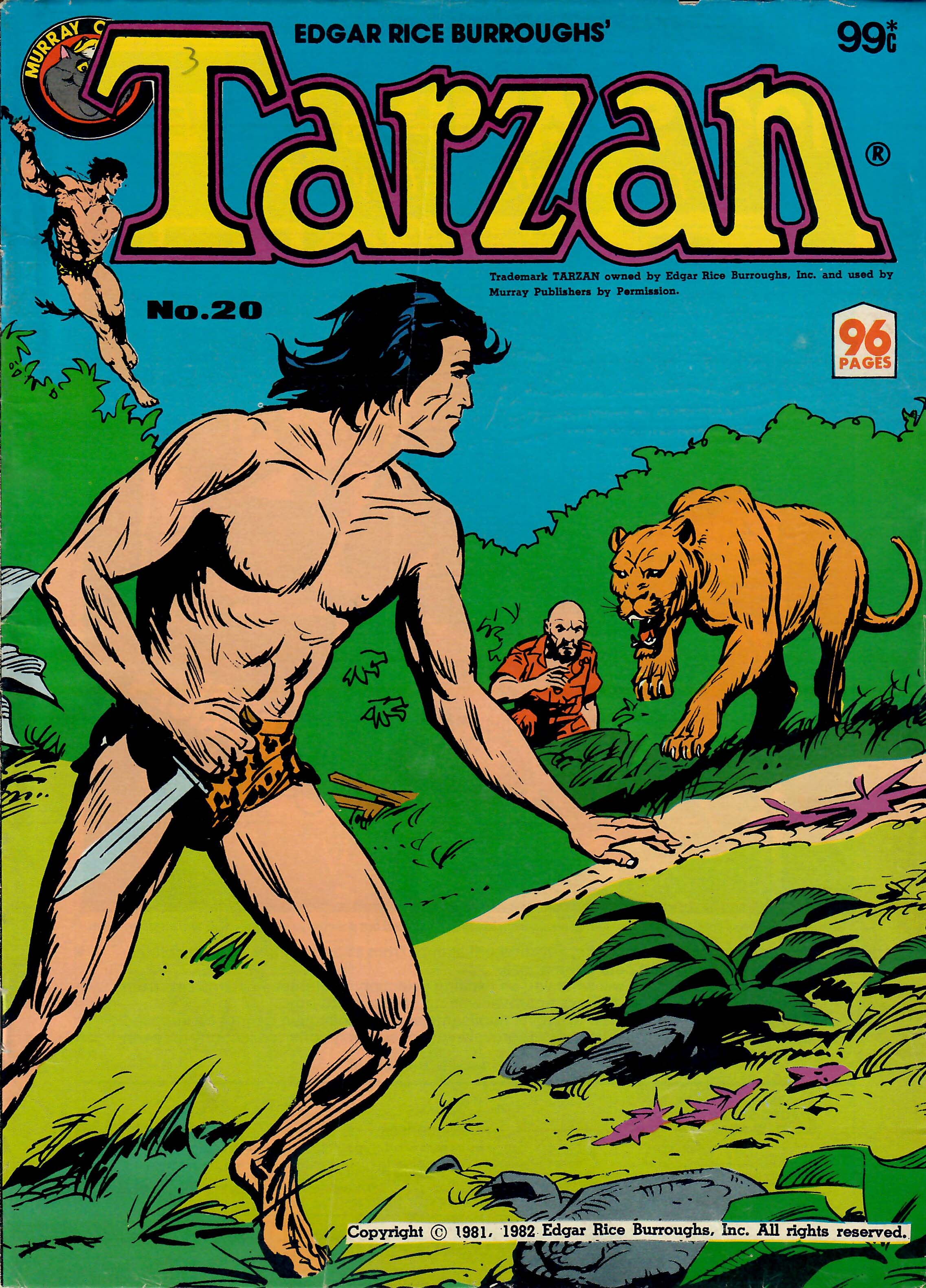 Edgar Rice Burroughs' Tarzan (Murray, 1980 series) #20 (12 November 1982)