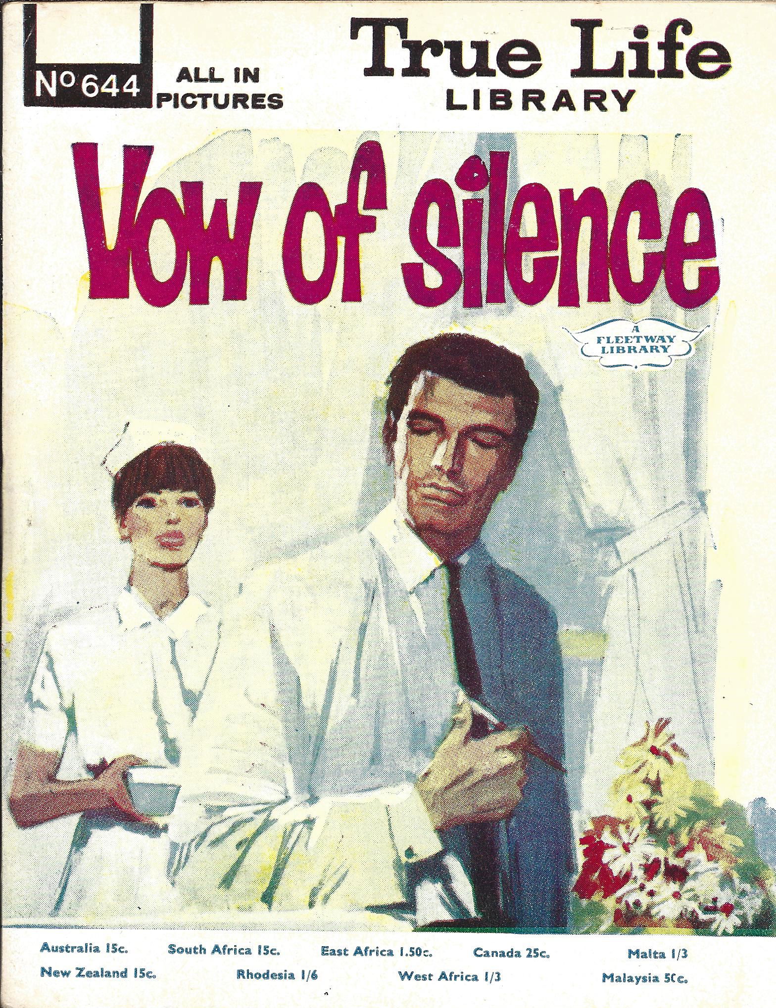 True Life Library (Fleetway, 1954 series) #644 — Vow of Silence ([3 March 1969])