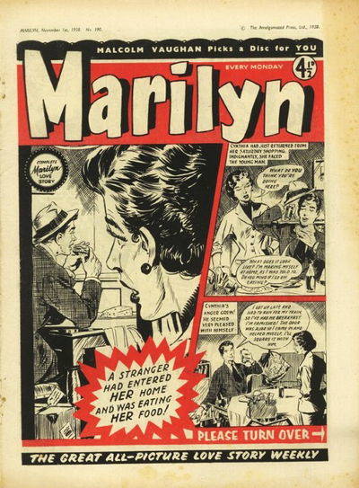 Marilyn (AP, 1955 series) #190 (1 November 1958)