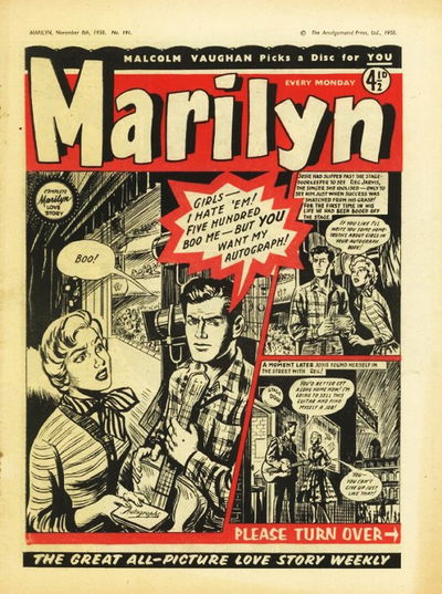 Marilyn (AP, 1955 series) #191 (8 November 1958)