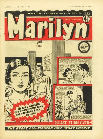 Marilyn (AP, 1955 series) #193 (22 November 1958)