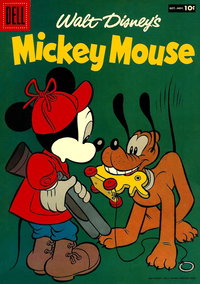 Walt Disney's Mickey Mouse (Dell, 1952 series)  #56 (October-November 1957) — Untitled [Pluto Catches Fake Duck]