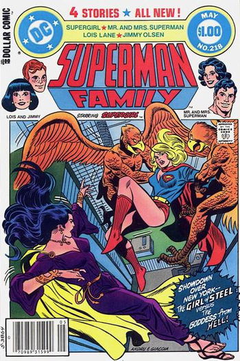 Showdown over New York -- The Girl of Steel Versus the Goddess from Hell!