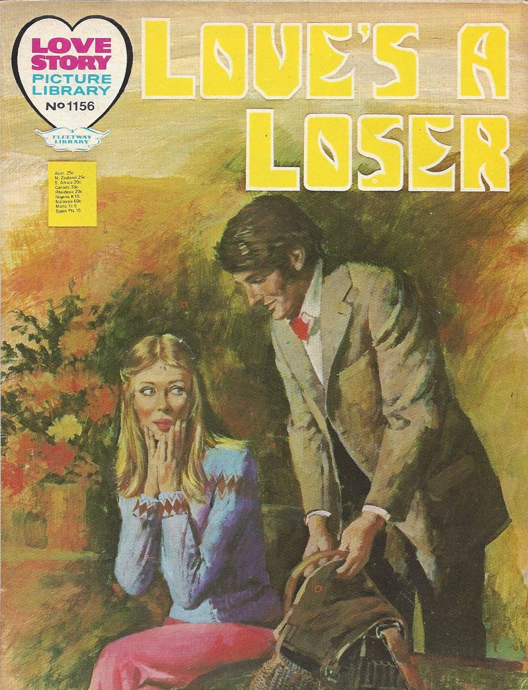 Love Story Picture Library (IPC, 1952 series) #1156 ([April] 1974)