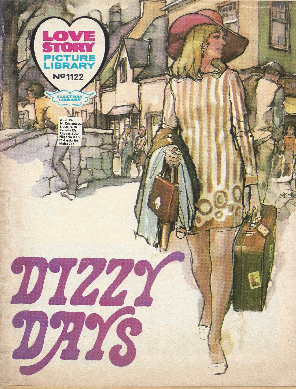 Love Story Picture Library (IPC, 1952 series) #1122 — Dizzy Days ([December] 1973)