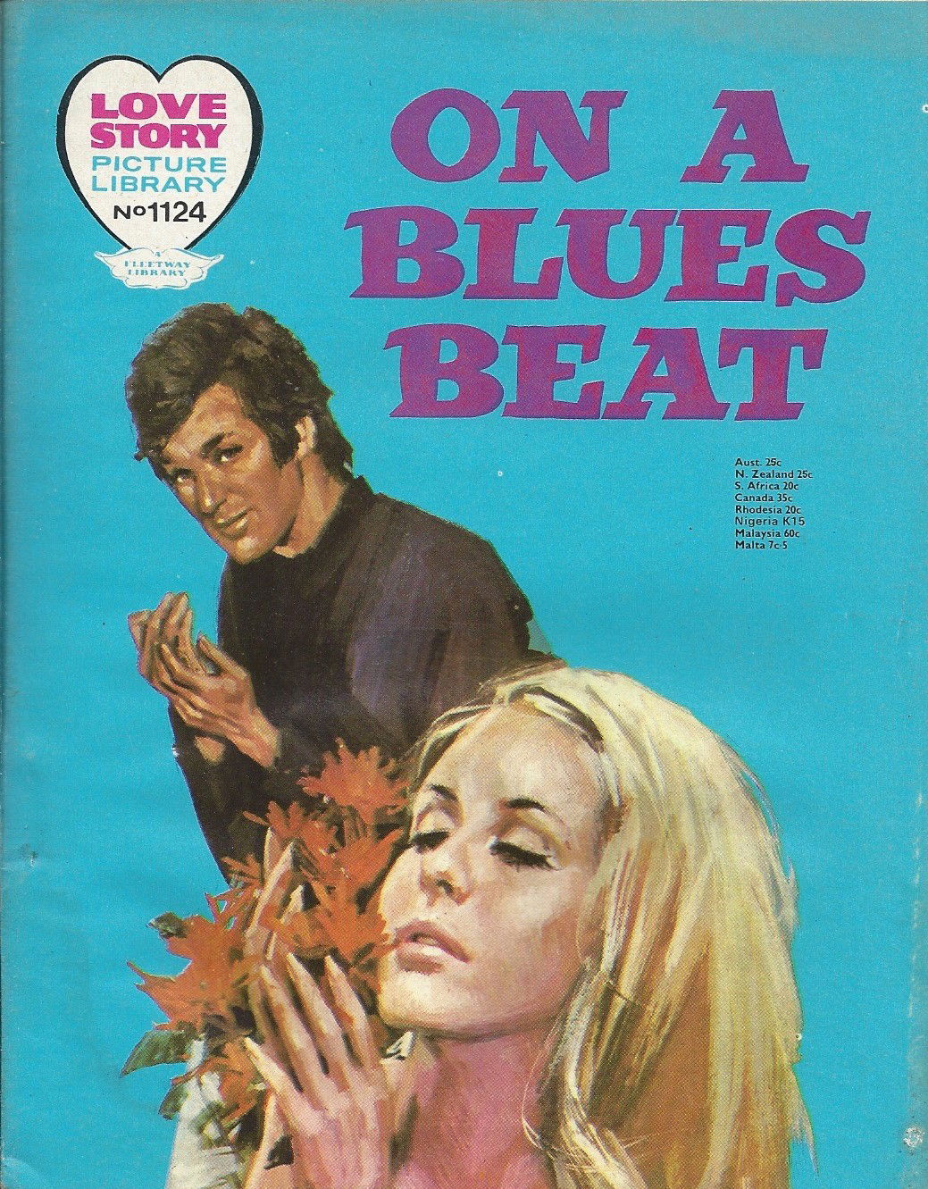 Love Story Picture Library (IPC, 1952 series) #1124 — On a Blues Beat ([December] 1973)