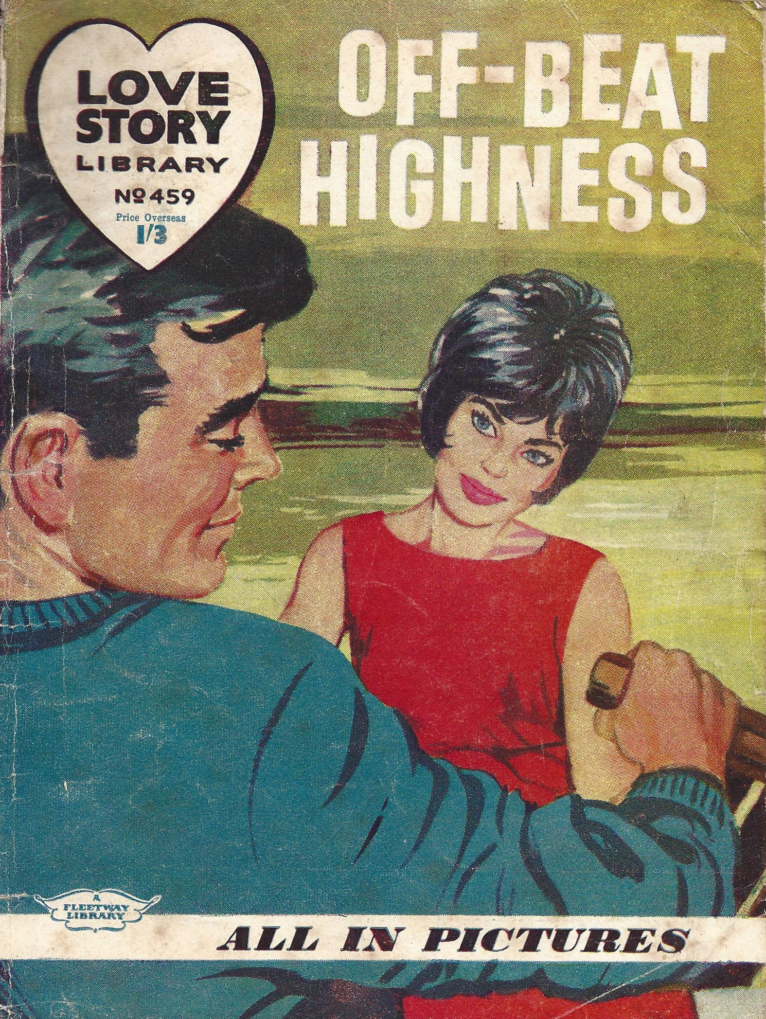 Love Story Picture Library (IPC, 1952 series) #459 — Off-Beat Highness ([December] 1963)