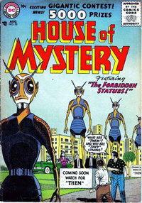 House of Mystery (DC, 1951 series)  #53 (August 1956) — The Forbidden Statues!