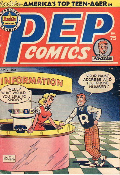 Pep Comics  #75 (September 1949)
