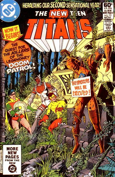 The New Teen Titans (DC, 1980 series) #13 (November 1981)