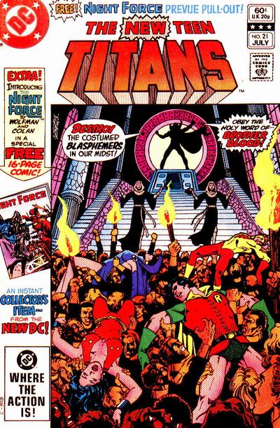 The New Teen Titans (DC, 1980 series) #21 (July 1982)