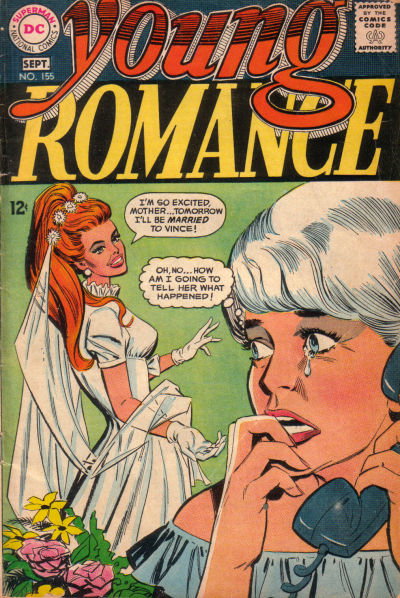 Young Romance (DC, 1963 series)  #155 (August-September 1968)