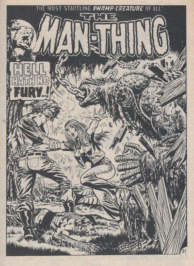 The Man-Thing (Yaffa/Page, 1979 series)  #1 ([December 1978?]) — Hell Hath No Fury…!