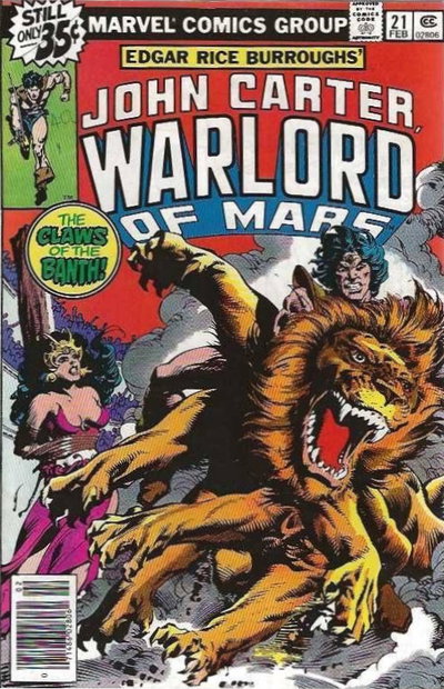 John Carter Warlord of Mars (Marvel, 1977 series)  #21 (February 1979)