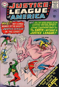 Justice League of America (DC, 1960 series)  #37 (August 1965) — The Earth--Without a Justice League!