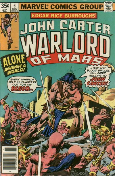 John Carter Warlord of Mars  #6 (November 1977)