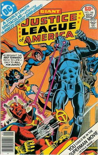 Justice League of America (DC, 1960 series)  #146 (September 1977) — "He brought the Red Tornado back to life--only to kill him again!"