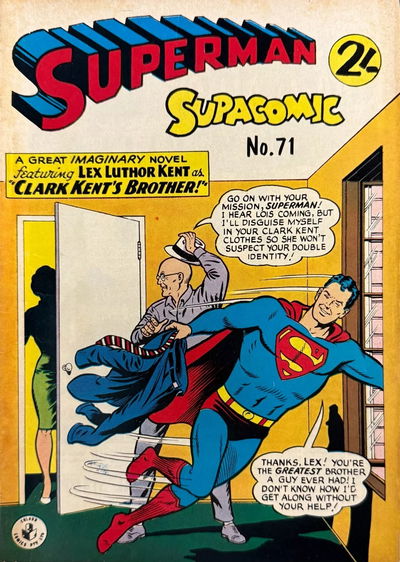 Superman Supacomic (Colour Comics, 1959 series) #71 [July 1965]