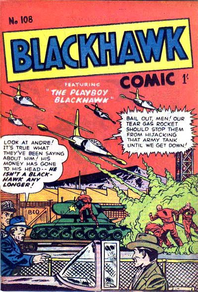 Blackhawk Comic (Youngs, 1949 series) #108 ([January 1958?])