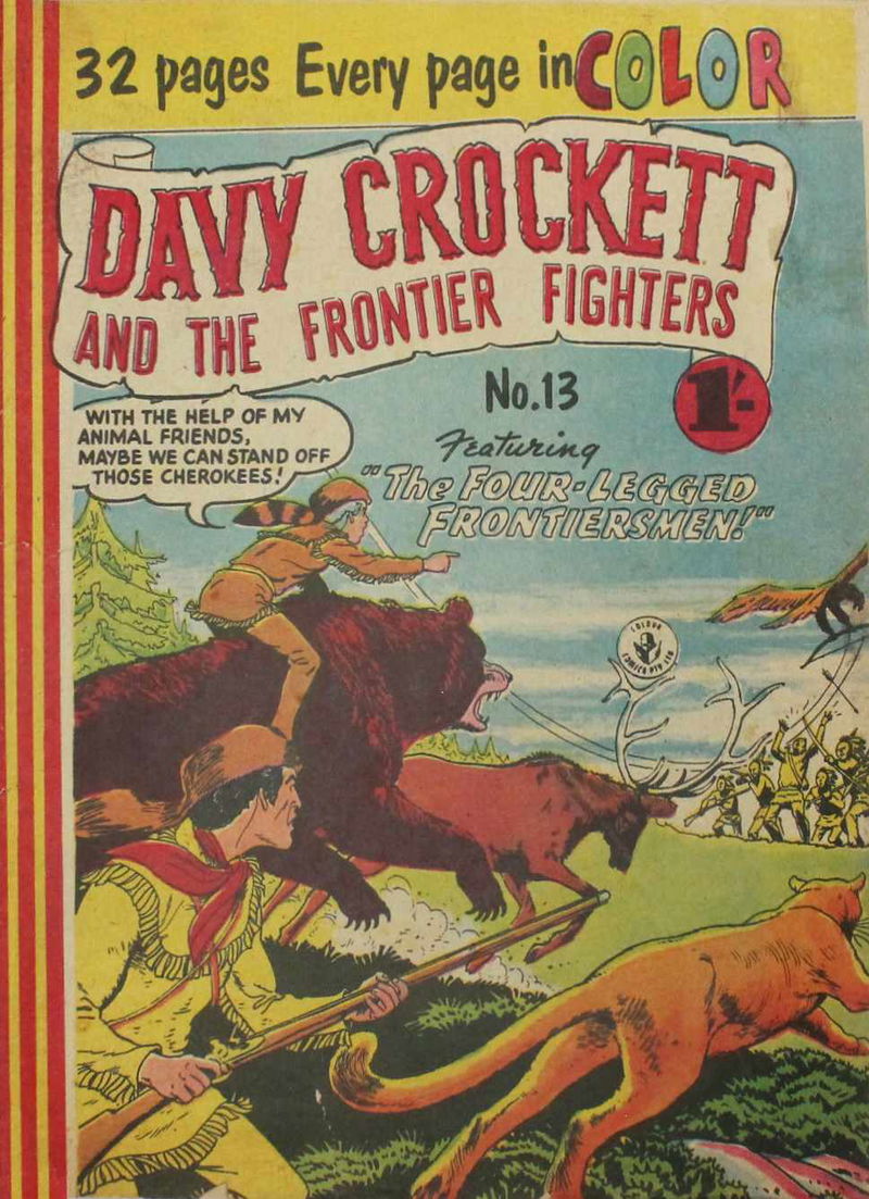 Davy Crockett and the Frontier Fighters (Colour Comics, 1956 series) #13 ([January 1957?])